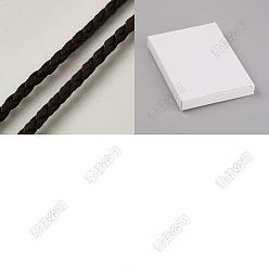 Кокосово-Коричневый 10 круглый плетеный шнур из искусственной кожи, для декора подушек, кокосового коричневый, 3 мм, около 10.94 ярдов (10 м) / комплект