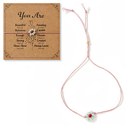 Светло-голубой Браслеты-слайдеры из смолы с бусинами в виде цветов для женщин, два тона, поздравительная открытка, светло-голубой, 11.02 дюйм (28 см)