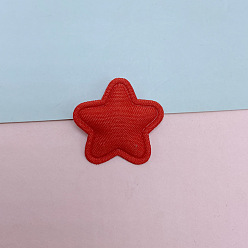 Red Cloth Sew on Patches, Appliques, Costume Accessories, Star, Red, 25mm