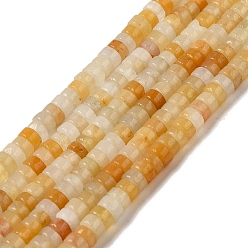 Topaz Jade Natural Topaz Jade Beads Strands, Heishi Beads, Flat Round/Disc, 4.5x2.5mm, Hole: 0.8mm, about 160pcs/Strand, 15.7 inch(40cm)