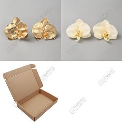 (52) Непрозрачная лаванда 2 пар 2 стилей, пряжки для обуви из искусственной кожи с цветочным рисунком, украшение обуви, разноцветные, 85~100x91~100x27~32 мм, 1 пара / стиль