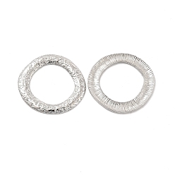 Stainless Steel Color 304 Stainless Steel Linking Ring, Hammered Round Ring, Stainless Steel Color, 32.5x1.5mm, Hole: 20.5mm