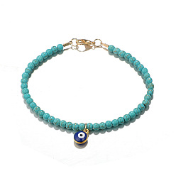 6969-gold Devil Eye Beaded Bracelet Anklet - Unique and Creative European American Accessories