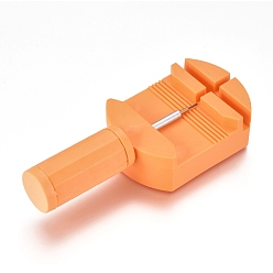 Orange Watch Band Strap Link Pin Remover Adjust Repair Tool, with Pins, for Watchmakers, Orange, 111x47x21.5mm