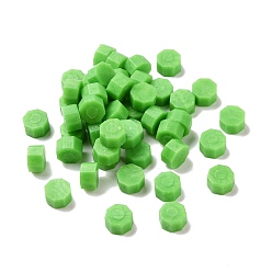 Sea Green Sealing Wax Particles, for Retro Seal Stamp, Octagon, Sea Green, Package Bag Size: 114x67mm, about 100pcs/bag
