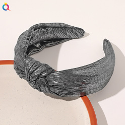 B138 Bright Wire Cloth Headband - Silver Gray Vintage Gold Wire Mesh Hairband Fashion Headband Net Solid Color Thin Edge Hairband B138.