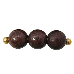 Brun De Noix De Coco Perles Mashan naturel rondes de jade brins, teint, brun coco, 6mm, Trou: 1mm, Environ 69 pcs/chapelet, 15.7 pouce