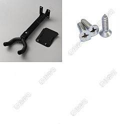 Черный 12шт. настенные железные вешалки для гитар, с 50шт 201 винтами из нержавеющей стали, чёрные, 27x8.85x5.25 см