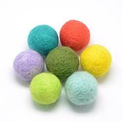 Mixed Color DIY Doll Craft Wool Felt Ball, Craft Decoration, Mixed Color, 20mm