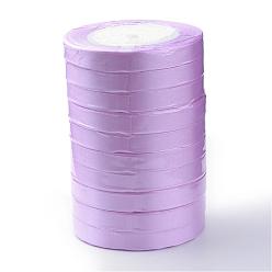 Medium Orchid Single Face Satin Ribbon, Polyester Ribbon, Breast Cancer Pink Awareness Ribbon Making Materials, Valentines Day Gifts, Boxes Packages, Medium Orchid, 1/2 inch(12mm), about 25yards/roll(22.86m/roll), 250yards/group(228.6m/group), 10rolls/group