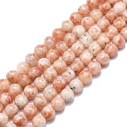 Sonnenstein Natürliche sunstone Perlen Stränge, Runde, 11.5~12 mm, Bohrung: 1.2 mm, ca. 33 Stk. / Strang, 15.35 Zoll (39 cm)