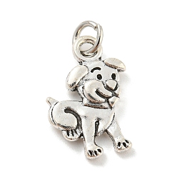 Собака Подвески из тибетского сплава, без кадмия и без свинца, долговечный, Китайские знаки, собака, 17x11x3 мм, отверстие : 3.2 мм