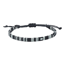 Разноцветный Регулируемые браслеты в стиле бохо из хлопка и льна, плетеные для дружбы, красочный