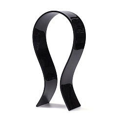 Noir Présentoirs de casque en acrylique, noir, 117x61x230mm