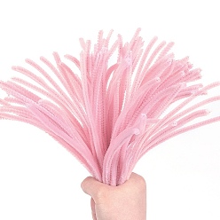 Pink Плюшевые палочки своими руками, стебли синели, трубочисты, детский ремесленный материал, розовые, 300 мм, 100 шт / пакет