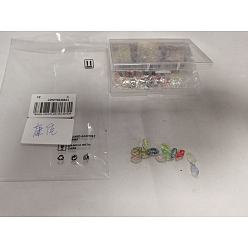 (52) Непрозрачная лаванда 200 кулоны лэмпворк ручной работы, лист прелести, разноцветные, 12x6.5x3.5 мм, отверстие : 0.8 мм