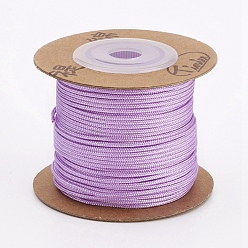 Lilac Nylon Cords, String Threads Cords, Round, Lilac, 1.5mm, about 27.34 yards(25m)/roll