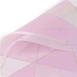 Pearl Pink 20 Sheets Marble Pattern Gift Wrapping Paper, Square, Folded Flower Bouquet Wrapping Paper Decoration, Pearl Pink, 560~570x560~570mm