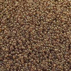 (RR2372) Прозрачный Шафрановый Блеск Миюки круглые бусины рокайль, японский бисер, 15/0, (rr 2372) прозрачный шафрановый глянец, 1.5 мм, отверстие : 0.7 мм, Около 250000 шт / фунт