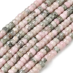 Родонит Природные родонит бисер нитей, граненые, шайба, 4x2.5 мм, отверстие : 0.9 мм, около 151~155 шт / нитка, 14.57''~14.96'' (37~38 см)
