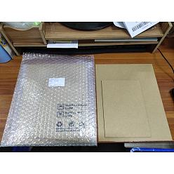 Прозрачный Акриловая прозрачная нажимная пластина, прямоугольные, прозрачные, 17.7x12.9x0.92 см / 25.5x20.3x0.64 см, 4 шт / комплект