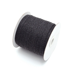 Темно-Серый Хлопчатобумажные ленты из твила, елочка ленты, для шитья, темно-серый, 3/8 дюйм (10 мм) x 0.84 мм, о 80yards / рулон (73.15 м / рулон)