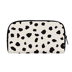 Beige Cow Print Polyester Wallets with Zipper, for Women's Bags, Rectangle, Beige, 19x11x2cm