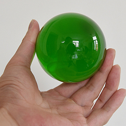 Green Glass Display Decorations, Crystal Ball, Round, Green, 30mm