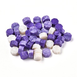 (52) Непрозрачная лаванда Частицы сургуча, для ретро печать печать, восьмиугольник, разноцветные, 9 мм