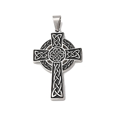 Нержавеющая Сталь Цвет 304 из нержавеющей стали шармы эмали, крестик, цвет нержавеющей стали, 45x29x3 мм, отверстие : 8x5 мм