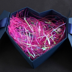 Deep Pink Colorful Raffia Crinkle Cut Paper Shred Filler, for Gift Wrapping & Easter Basket Filling, Deep Pink, 3mm, 30g/bag