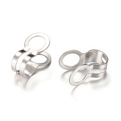 Нержавеющая Сталь Цвет Устойчивы к потускнению 304 шариковые цепные соединители из нержавеющей стали, цвет нержавеющей стали, 10x6 мм, отверстие : 3 мм, подходит для шариковой цепи 3.2 мм