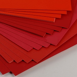 Красный 30 шт. 5 цвета a4 бумага для рукоделия картон, для изготовления открыток своими руками, прямоугольные, красные, 298x210x0.4 мм, 6 шт / цвет