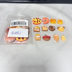 (52) Непрозрачная лаванда 24 шт 12 стили подвески из непрозрачной смолы, с платиновыми железными петлями, имитация еды, разнообразные, разноцветные, 20~30x10~31.5x5~10 мм, отверстие : 1.8~2 мм, 2 шт / стиль