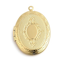 Oval Подвески латуни медальон, долговечный, без кадмия и без свинца, реальный 18 k позолоченный, овальные, лоток : 18x13 мм, 33.5x24x5.5 мм, отверстие : 1.6 мм, внутренний диаметр: 23x16 мм