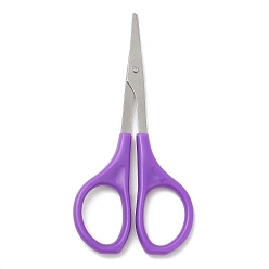 Old Rose Stainless Steel Scissors, with Plastic Handle, Children Craft Scissor, Old Rose, 88x42mm