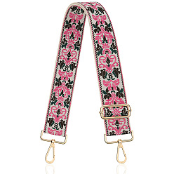 Flamingo Ethnic Style Embroidered Adjustable Strap Accessory, Flamingo, 130x5cm