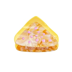 Champagne Gold Заколки для волос в форме когтей из ацетата целлюлозы, аксессуары для волос для женщин и девочек, куриная голень, шампанское золото, 65x46x46 мм