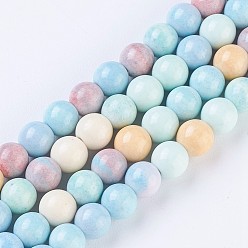 Natural Gemstone Natural Rainbow Alashan Agate Strands, Round, 6mm, Hole: 1.2mm, about 72~73pcs/strand, 15.6 inch(39.5cm)