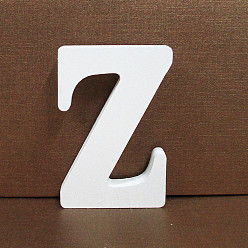 Letter Z Letter Wooden Ornaments, for Home Wedding Decoration Shooting Props, Letter.Z, 100x100x15mm