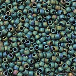 (710) Matte Color Aquarius Тохо 6/0 круглые бусины, японский бисер, (710) матовый цвет водолея, 4 мм, отверстие : 1.5 мм, Около 840 шт / 50 г