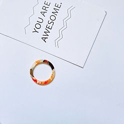 11#L Ретро акриловое кольцо с уксусом, Минималистичное модное невыцветающее прозрачное красочное кольцо на палец для девушки.