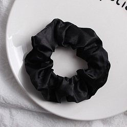 C83-Black Colorful Satin Hairband for Women - Stylish and Comfortable Headband for All Occasions.