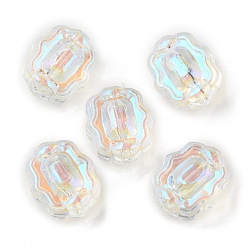 Clear AB Transparent Glass Beads, Candy, Clear AB, 12x10.5x7mm, Hole: 1mm