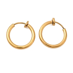 Золотой Ионное покрытие (ip) 304 клипсы из нержавеющей стали, без сережек для пирсинга, золотые, 17x16x2 мм