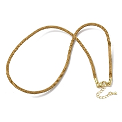 Перу 3 изготовление ожерелий из нейлонового шнура миланского плетения толщиной ☐ мм, с латунными выводами и 304 застежками из лобстера из нержавеющей стали, золотые, стойки покрытие, долговечный, Перу, 17.83 дюйм (45.3 см)
