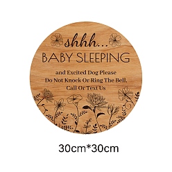 Верблюжий Деревянная подвесная тарелка, декоративные аксессуары, плоские круглые со словом, верблюжие, 300x5 мм