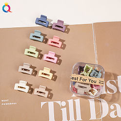 Boxed Mini Claw Clip - Square Korean Style Stylish Hair Clips Set for Women - Boxed Mini Claw, Side and Bangs Hairpins