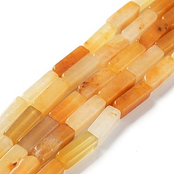 Topaz Jade Natural Old Topaz Jade Beads Strands, Cuboid, 12.5~13.5x3~5x3~4.5mm, Hole: 1mm, about 30~32pcs/strand, 15.1~15.9 inch(38.5~40.5cm)