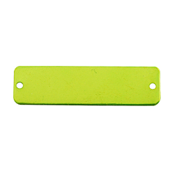 Green Yellow Electrophoresis Iron Twisted Chains, Unwelded, with Spool, Bright Color, Oval, Green Yellow, 3x2.2x0.6mm